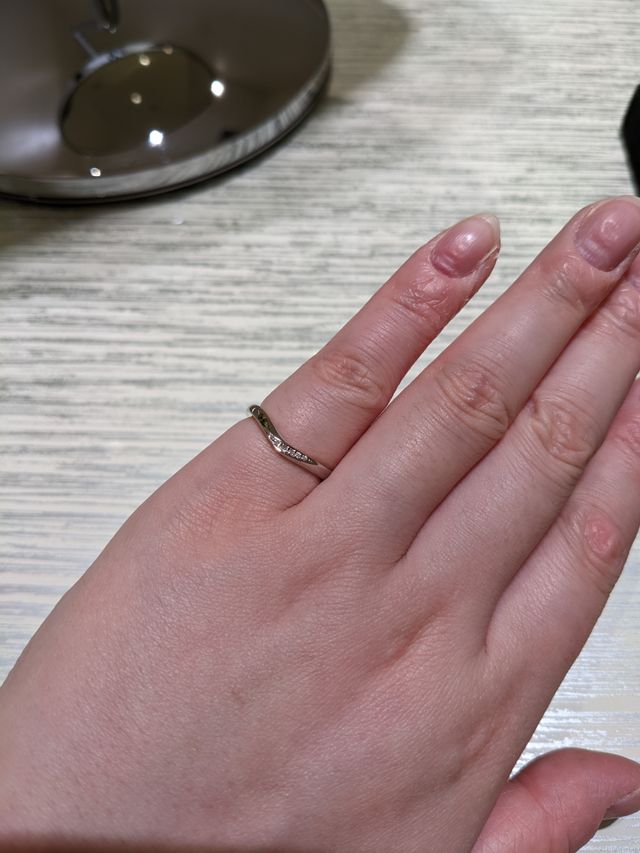 結婚指輪の試着