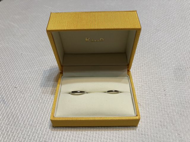 新郎新婦同じデザインにしました。