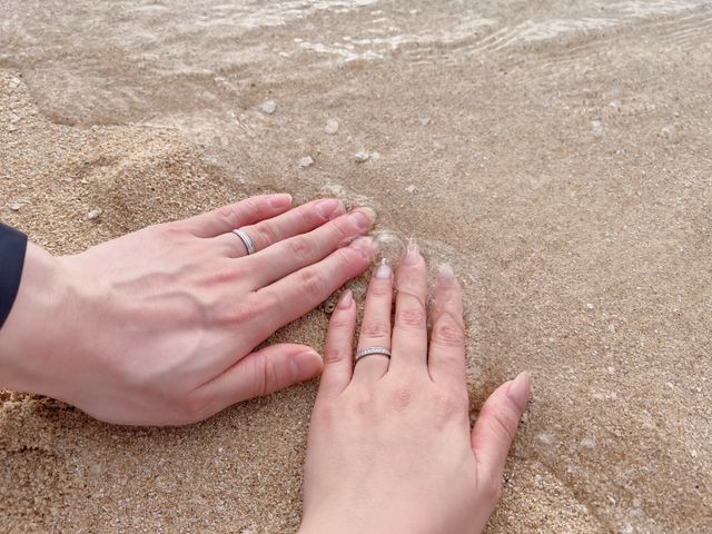 ハネムーンの沖縄で。