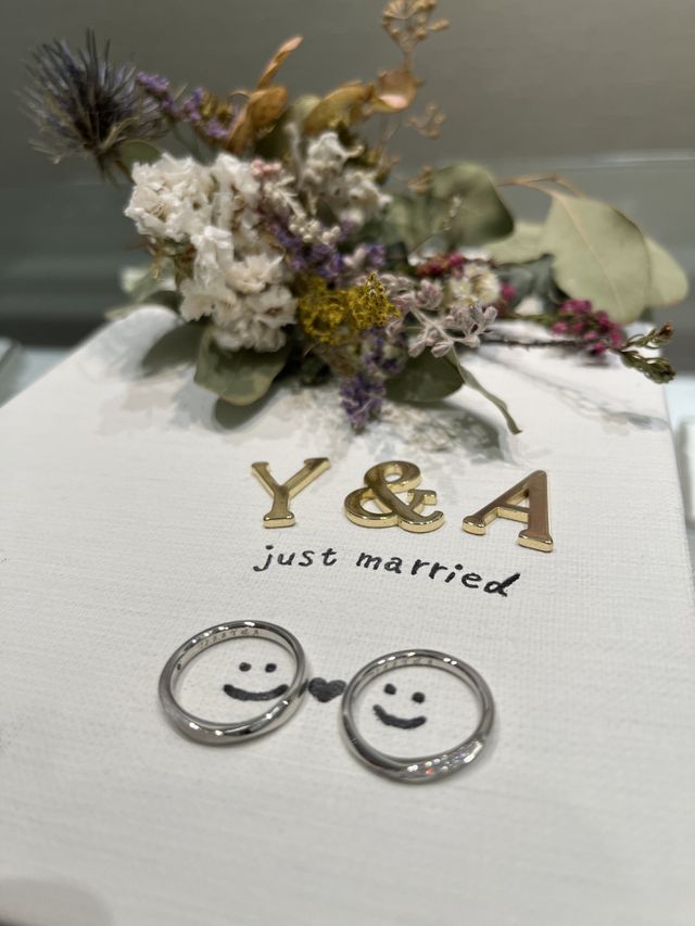 2人でこだわった指輪を購入することができました。