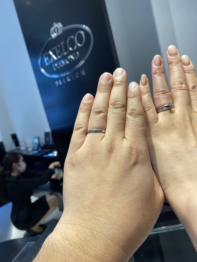 結婚指輪受け取り