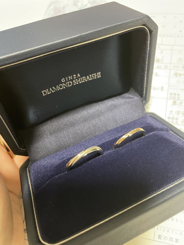購入した指輪の写真です
