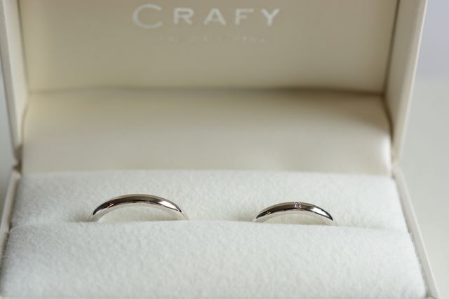 大切な結婚指輪を2人で作りました。世界に1つだけの指輪です。