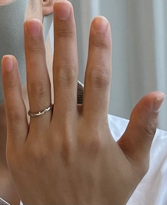 お渡しの時の夫着用画です。