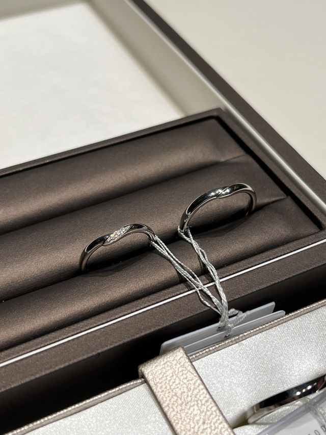 ペアの結婚指輪を見に行きました