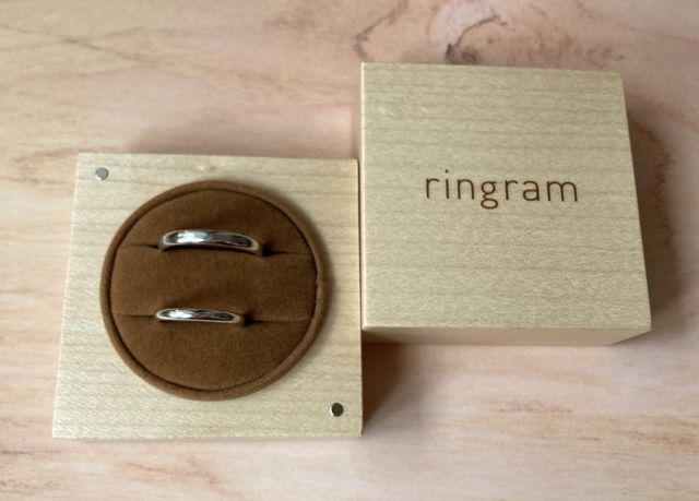 プラチナ製の手作り結婚指輪