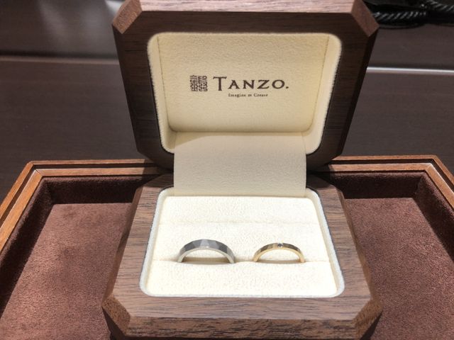 指輪納品時撮影