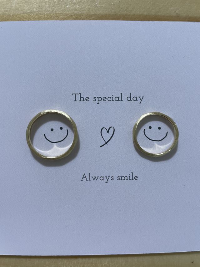 ショップから頂いたカードにのせて記念に撮りました。