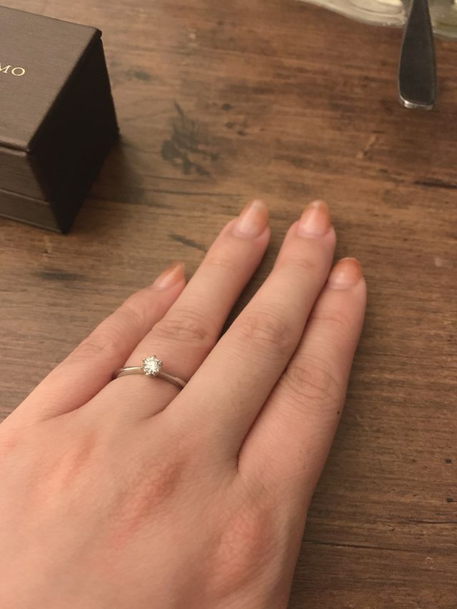 プロポーズ時にいただいた指輪