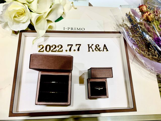 婚約指輪と結婚指輪の受け取り