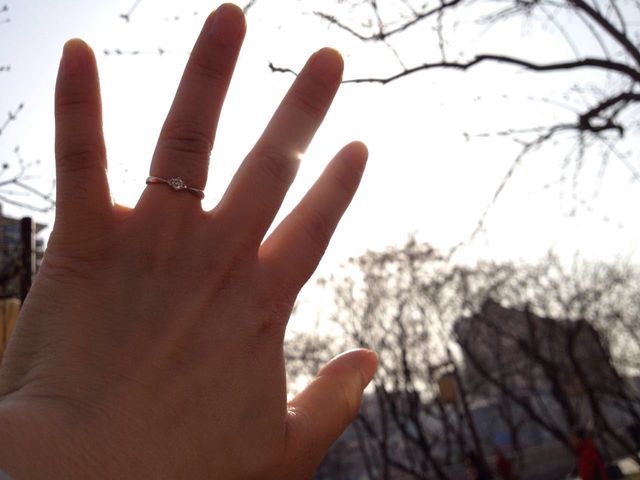 ダイヤの大きさが大きく見えたあの頃。毎日つけています。