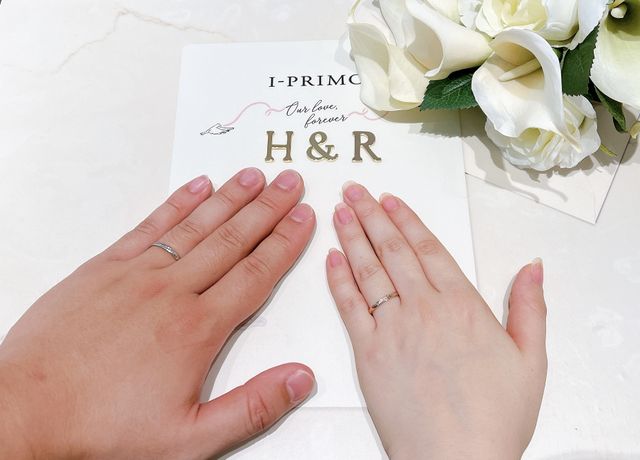 受け取り後のフォトスペースで初着用の記念撮影ができました♪