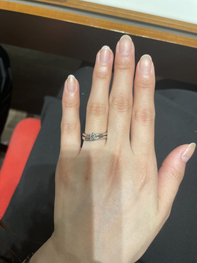 購入した婚約指輪と結婚指輪