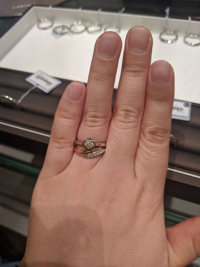 試着時の写真です。