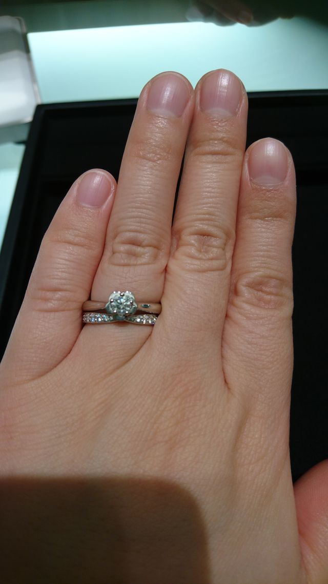 試着時の写真です。