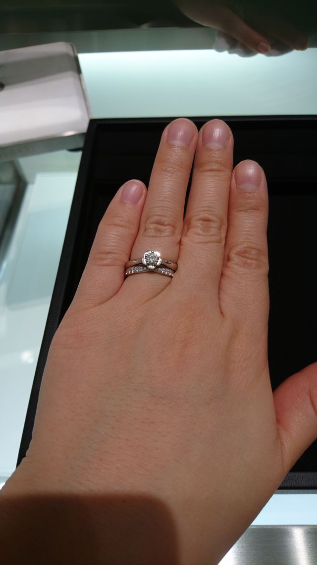 試着時の写真です。