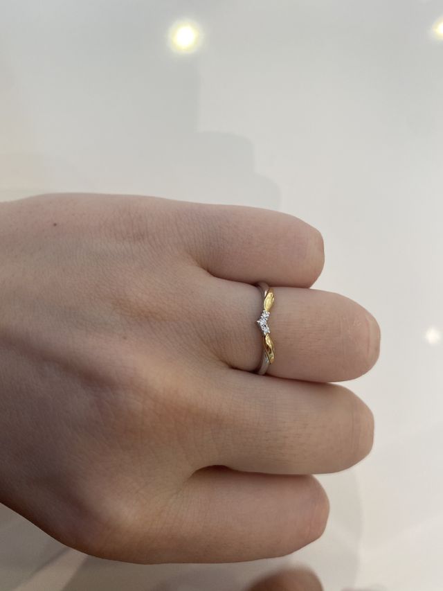 ハートのように見えてかわいいです