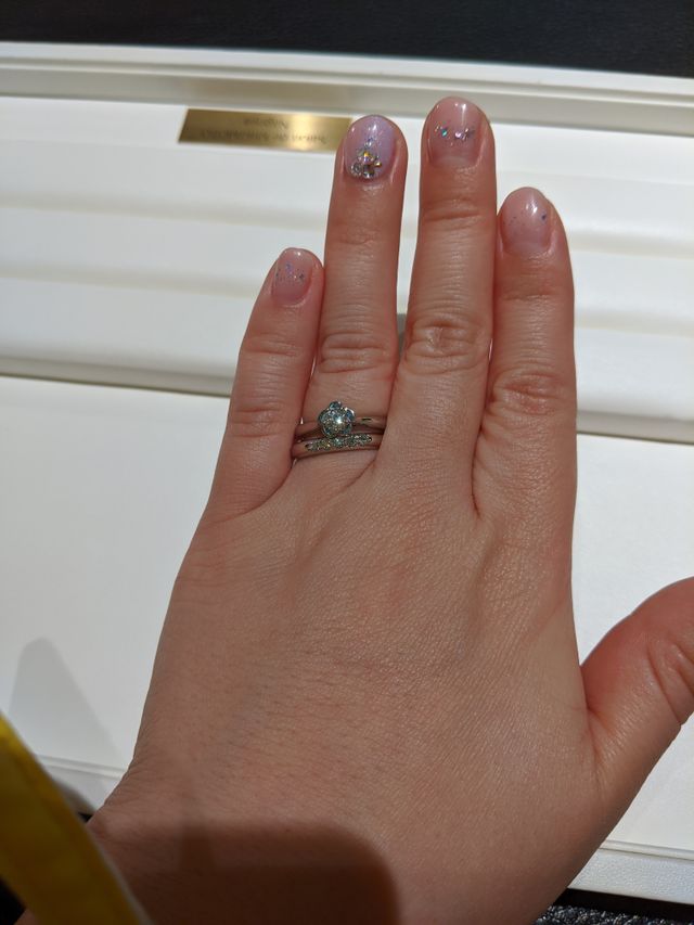 試着時の写真です。