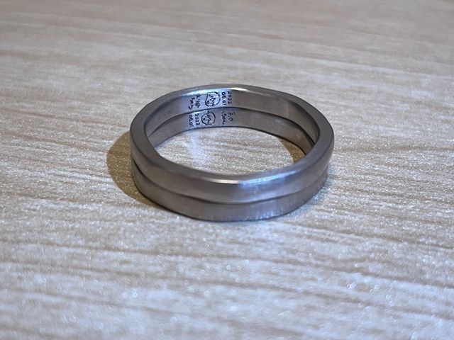 やわらか八角形、手書きの刻印を入れて作りました！