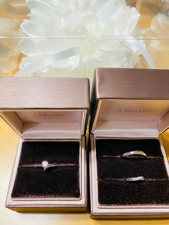 結婚指輪を選びに行った際に婚約指輪のメンテナンスヽ(^^)ﾉ