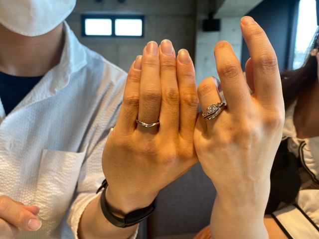婚約指輪と二人の結婚指輪
