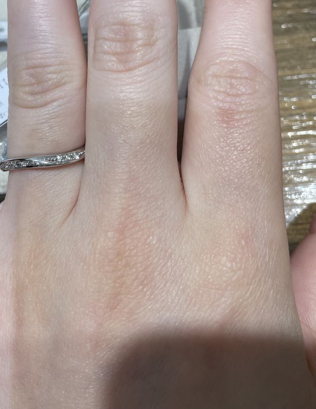 シリーズ「雪柳」の結婚指輪です