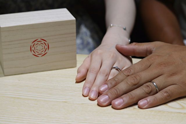 担当スタッフさんが撮影してくださりました。