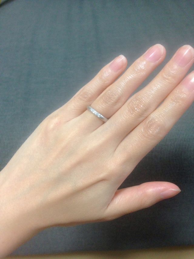 ダイヤの部分の幅にこだわりました！