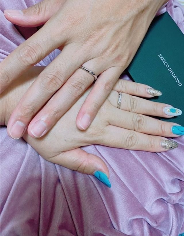 お互い初めての指輪で大変満足！