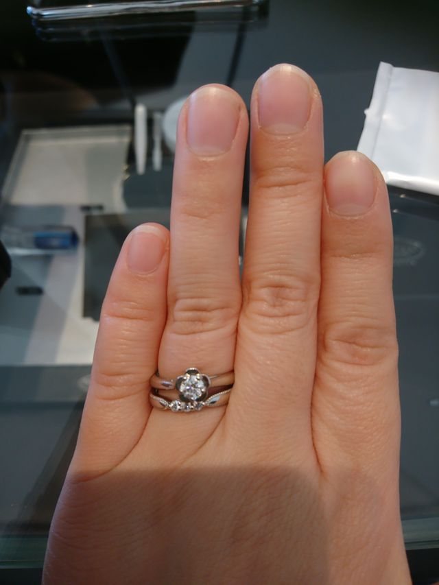 試着時の写真です。