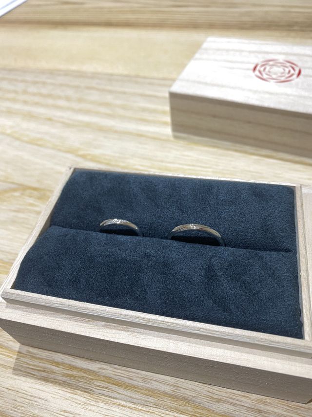 心待ちの指輪！
イメージ通りに仕上げて頂き、大満足です！