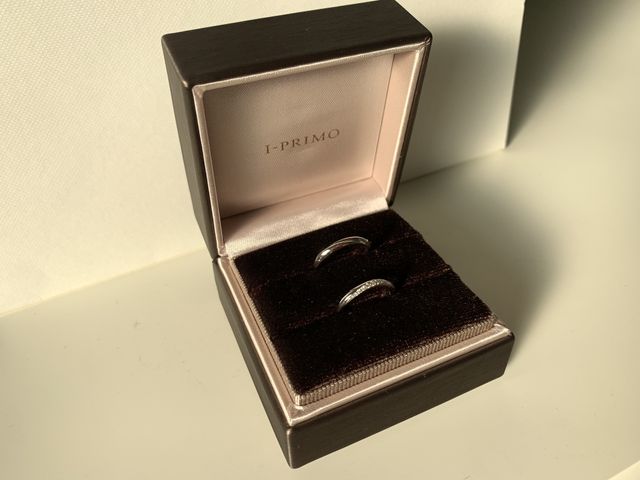 納品後初めて開けた時の写真
着けるのが楽しみになった瞬間