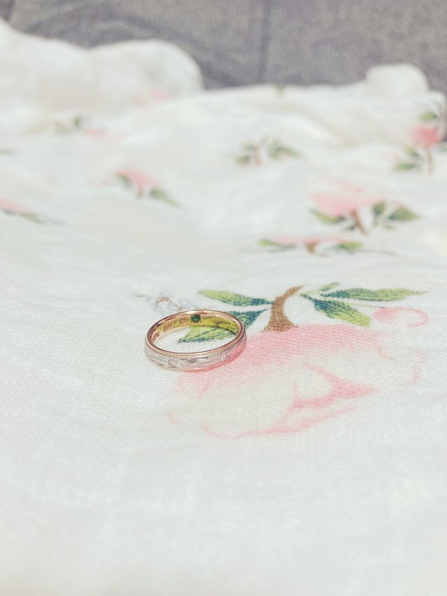 誕生石を内側につけてもらってるのがお気に入りです。