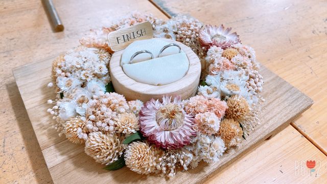 完成したものを可愛く飾っていただきました！