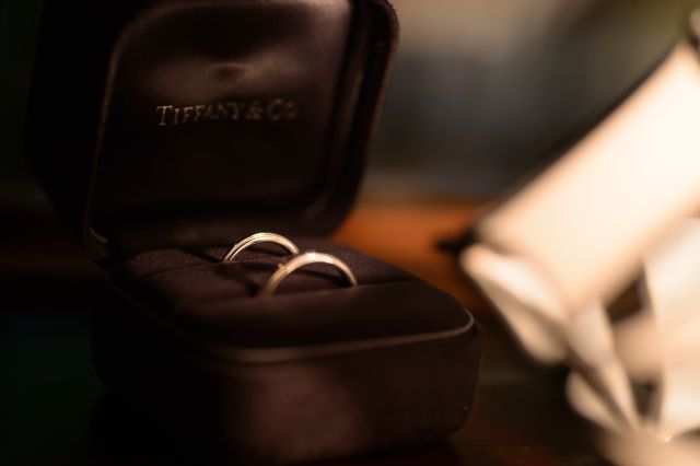 購入時のティファニーのケースに入った状態