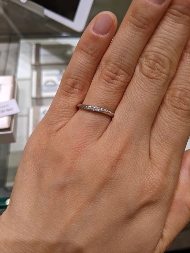 ダイヤモンドの輝きが気に入りました。