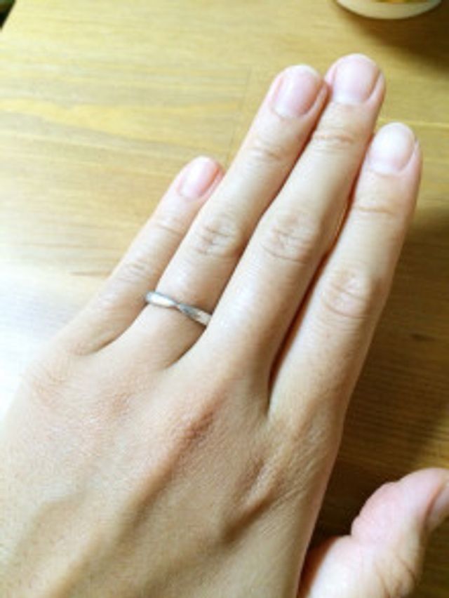 ティファニーのプラチナリング