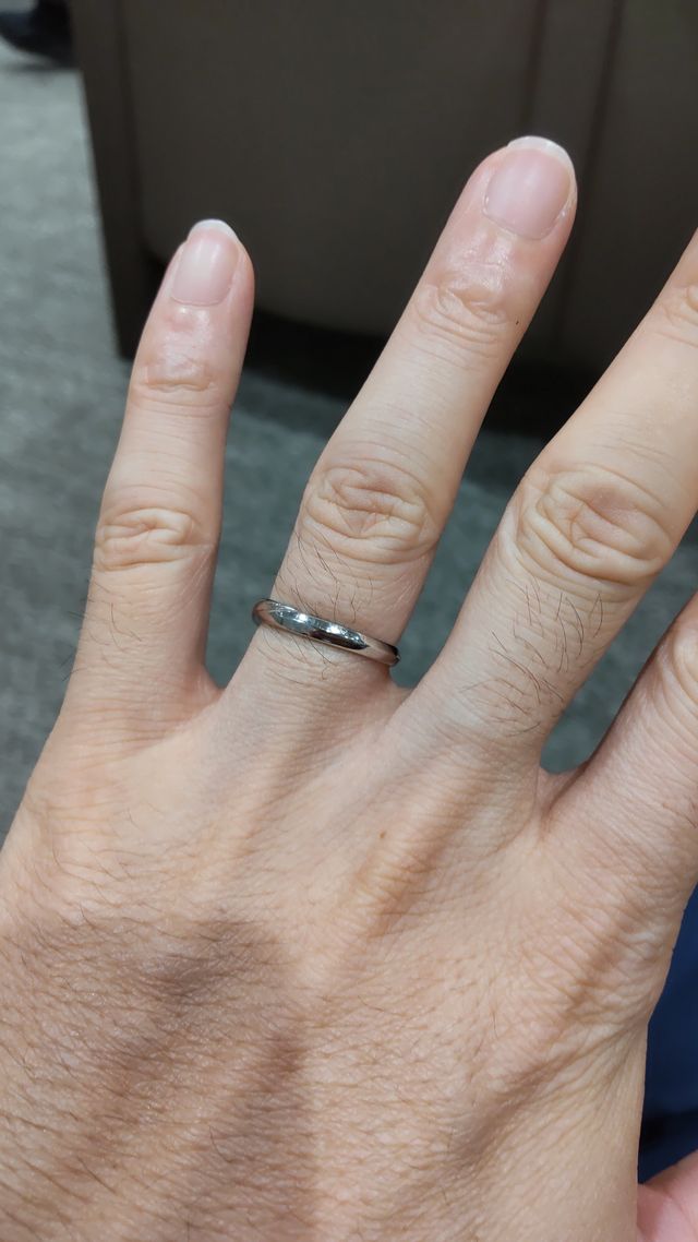 結婚指輪を購入しました。
