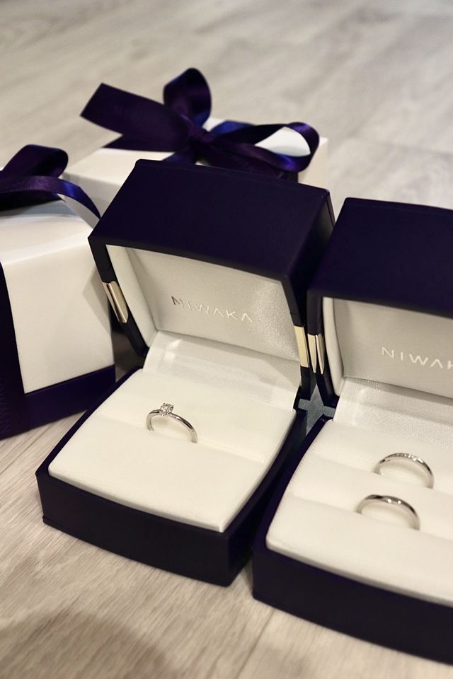 無料のボックスですがとても高級感があり素敵です。