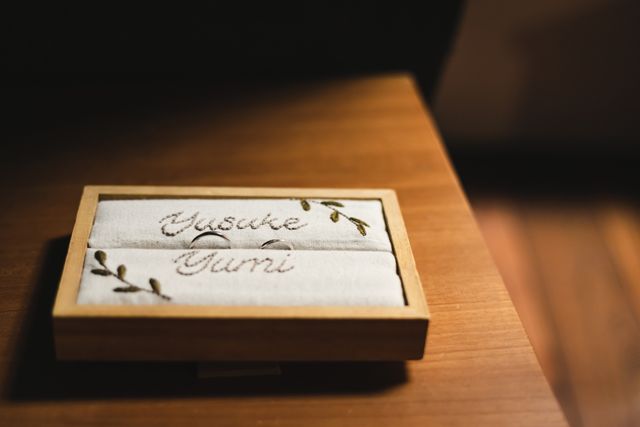 式場にてカメラマンさんが撮ってくれてました