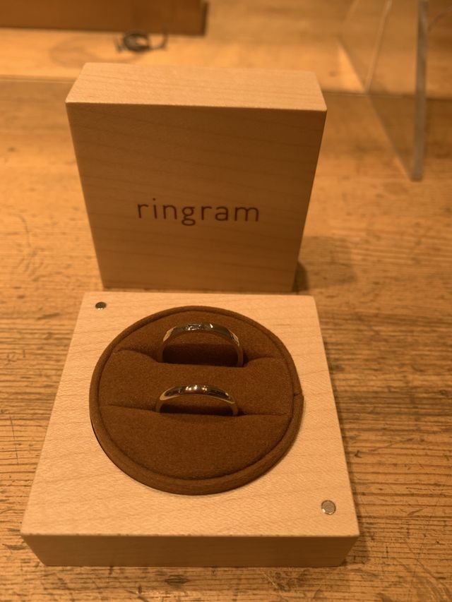 お互いの指輪を作りました