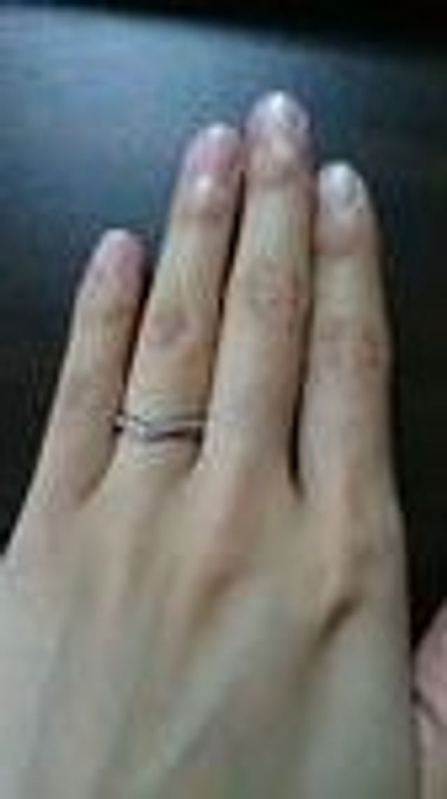 結婚指輪のみの写真