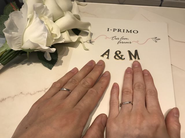 右側が私の指輪です。