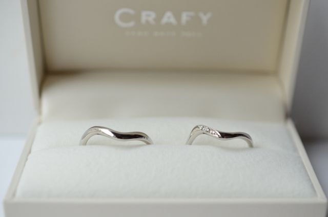 イメージ通りの波型の指輪を作ることができました。