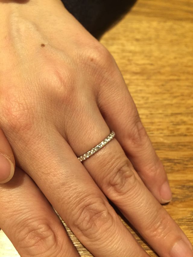 素敵な婚約指輪でした