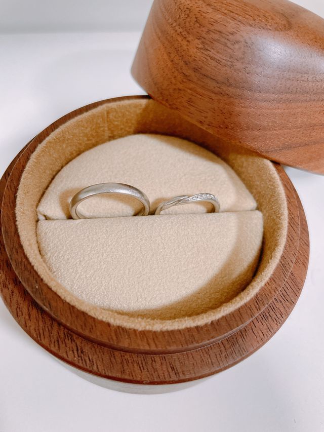 素敵なリングケースに入れてくれました