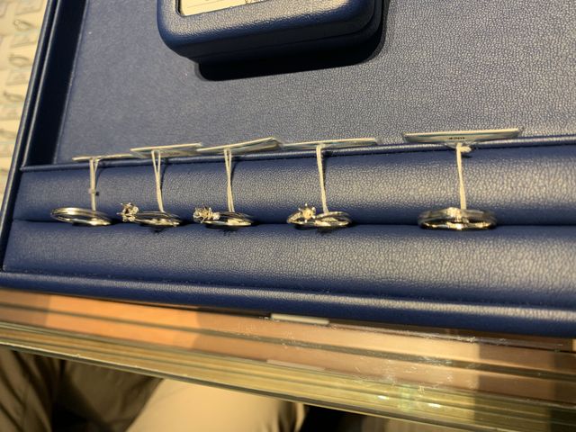 気になるデザインにこのあとダイヤを載せてもらいました