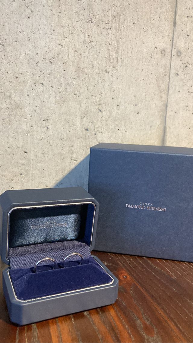 銀座ダイヤモンドシライシさんでpt2.0オーバル　