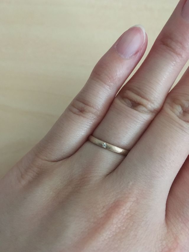 星の台座の指輪です。