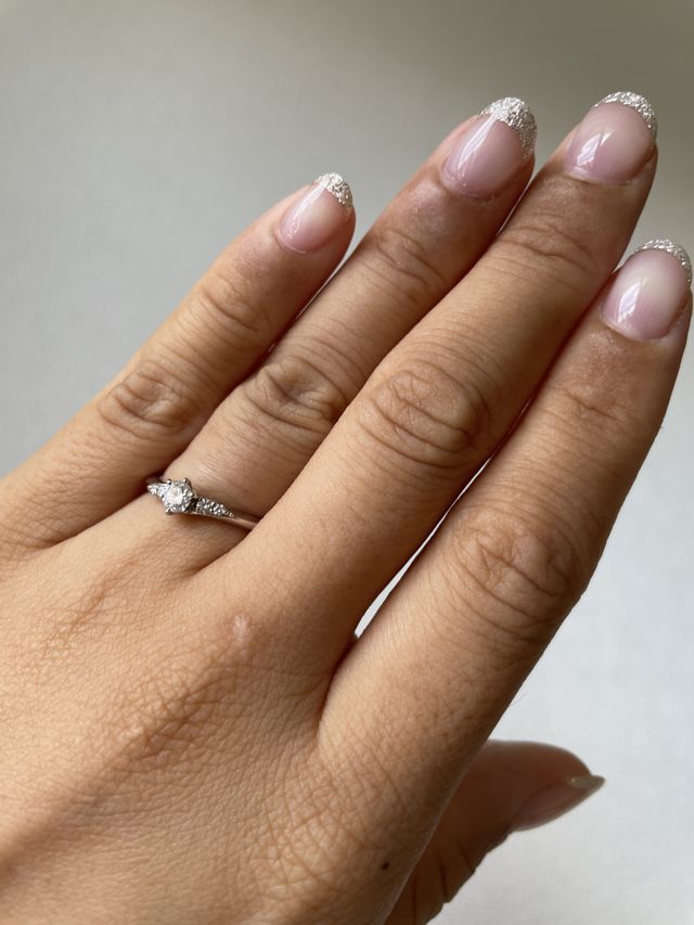 実際に着用したお写真です。
とっても素敵です^_^